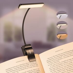Gritin Rechargeable LED Book Light Review — Stepless Dimming and Eye-Care Focused Illumination