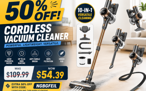 This Lightweight Cordless Vacuum Is Down to $54.39 — That's 50% Off