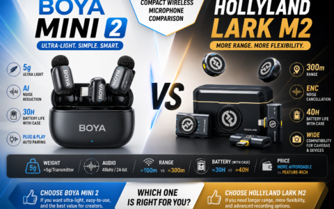 BOYA Mini 2 vs Hollyland Lark M2: Which Compact Wireless Mic Makes More Sense?