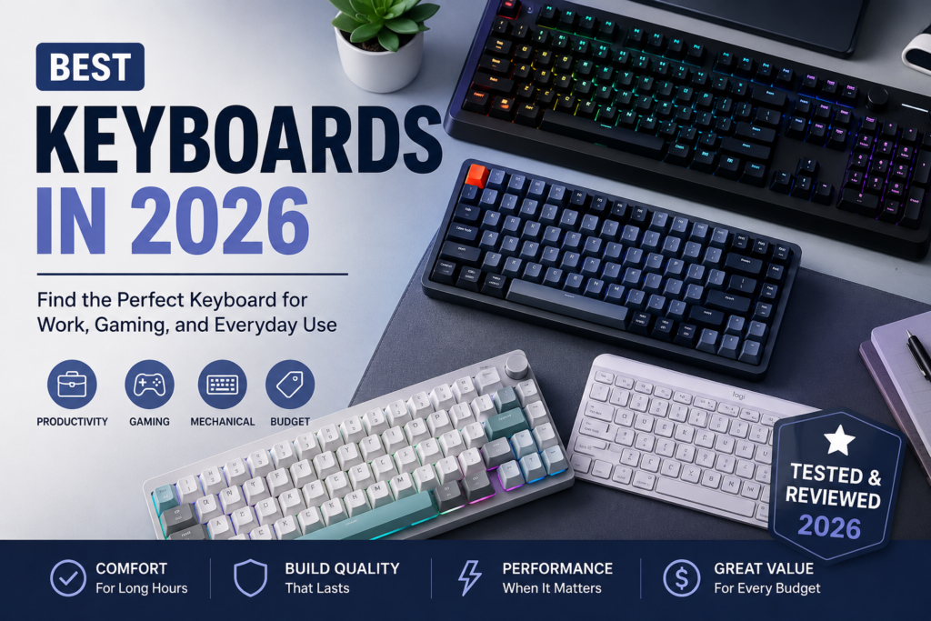 Best Keyboards in 2026: Finding the Right Keyboard for Work, Gaming, and Everyday Use