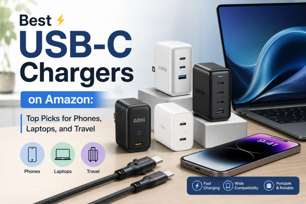 Best USB-C Chargers on Amazon: Top Picks for Phones, Laptops, and Travel