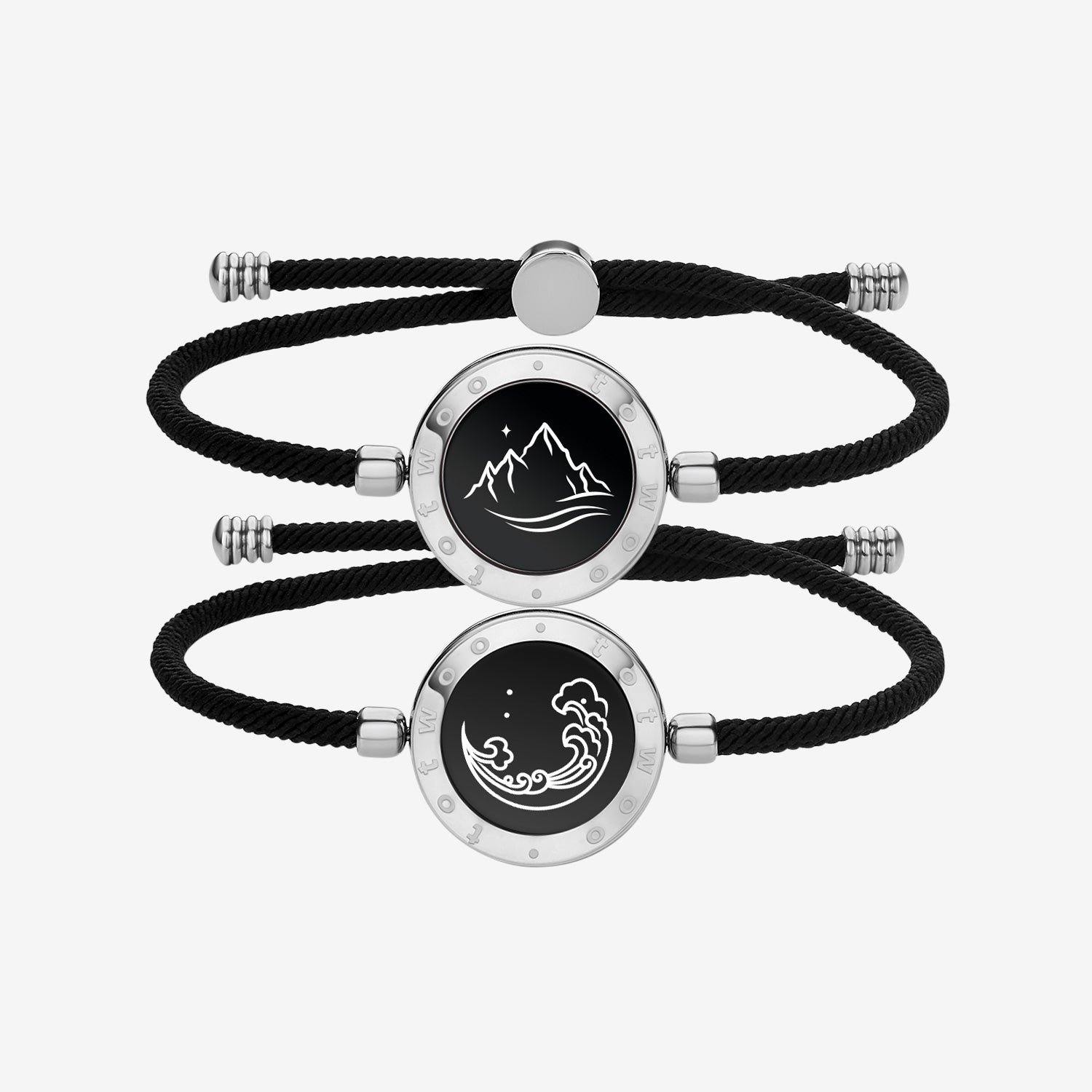 totwoo Mountain & Sea Touch Bracelets with Milan Rope