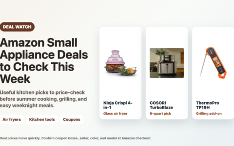 Amazon Small Appliance Deals to Check This Week