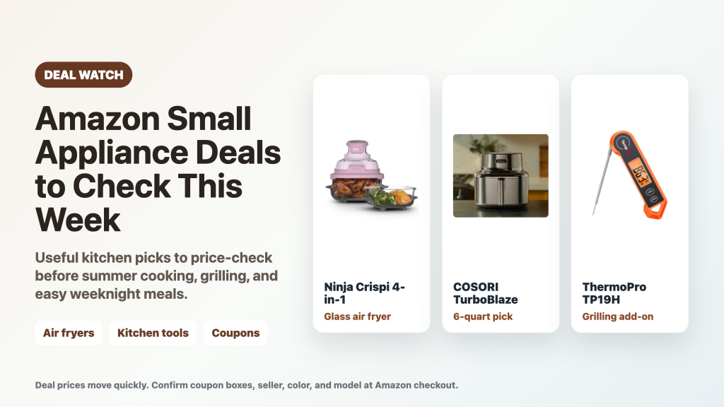 Amazon Small Appliance Deals to Check This Week