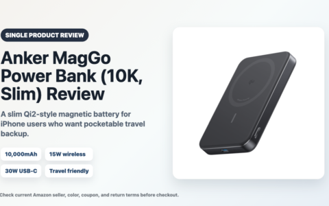 Anker MagGo Power Bank (10K, Slim) Review: Is This Qi2-Style Battery Worth It?