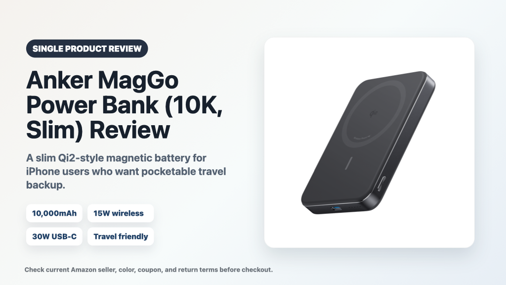 Anker MagGo Power Bank (10K, Slim) Review: Is This Qi2-Style Battery Worth It?