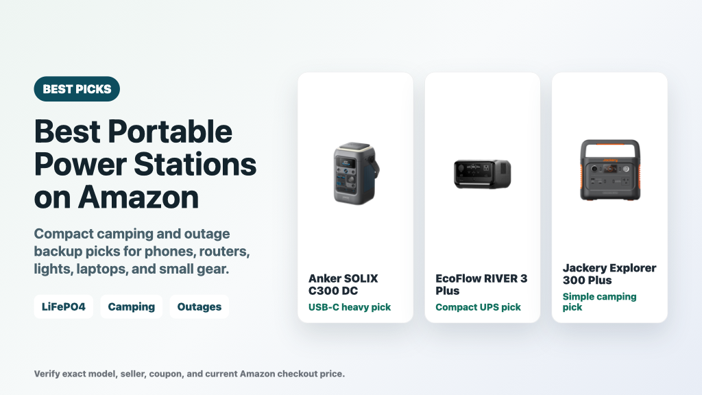 Best Portable Power Stations on Amazon for Camping and Outages