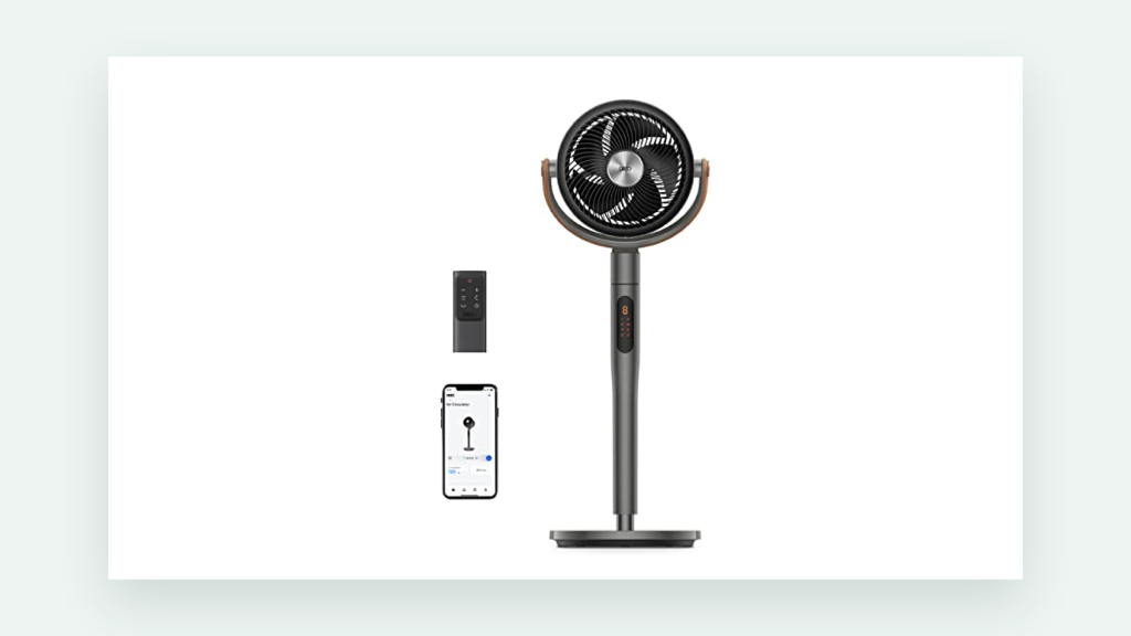 Dreo TurboPoly Fan 513S smart pedestal fan with remote and app control