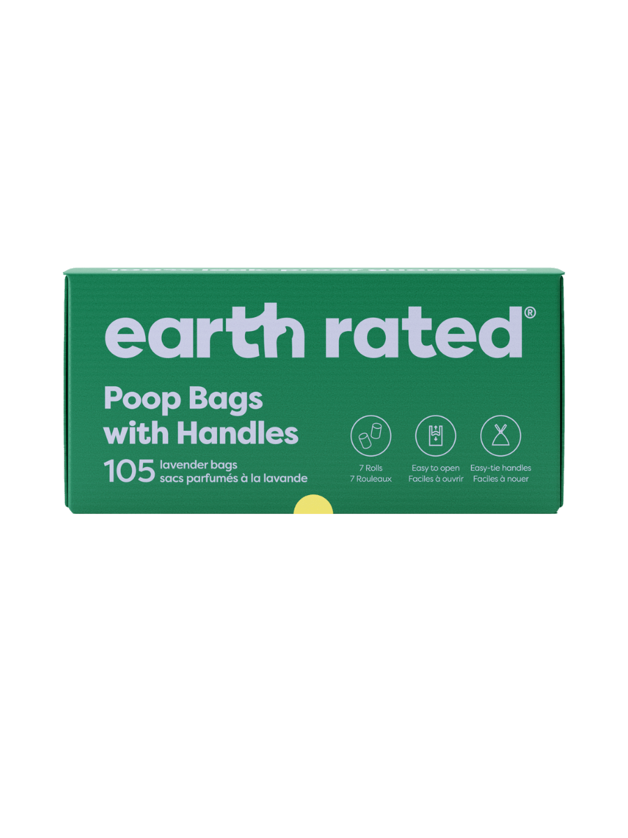 Earth Rated Dog Poop Bags With Handles on a Roll
