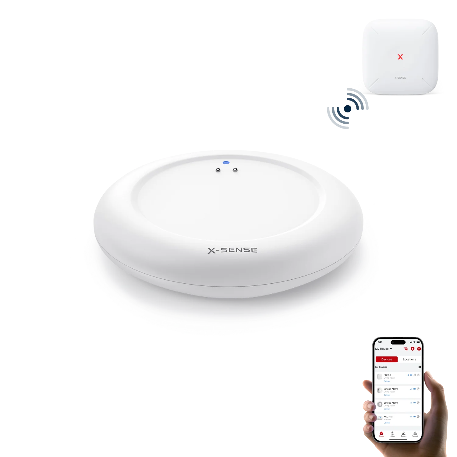 X-Sense SWS0A Ultra-thin Smart Water Leak Alarm Kit