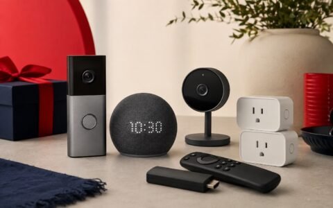 Smart home devices arranged for Amazon Labor Day deal comparison